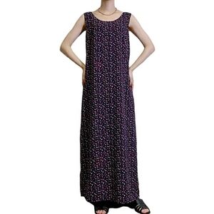 Diane von Furstenberg Vintage Reversible 2 in 1 Floral Sleeveless Maxi Dress XL